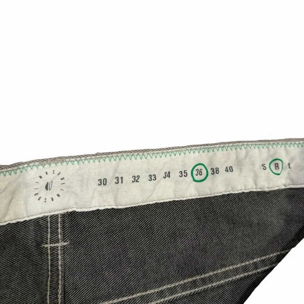 Link Soul Jeans Mens Golf Pants 36 Regular Straight Gray Denim Casual LS676 - Picture 9 of 11